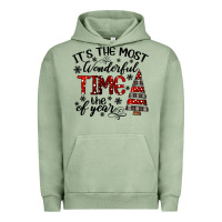Pigment Oil Green IT THE MOST WONDERFUL TIME the of year Urban Hoodie - CowhideDigitalArt