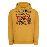 Pigment Peanut Butter IT THE MOST WONDERFUL TIME the of year Urban Hoodie - CowhideDigitalArt