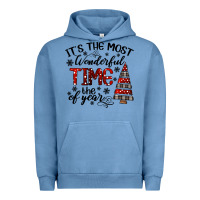 Pigment Pebble Blue IT THE MOST WONDERFUL TIME the of year Urban Hoodie - CowhideDigitalArt