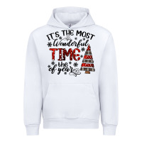 White IT THE MOST WONDERFUL TIME the of year Urban Hoodie - CowhideDigitalArt
