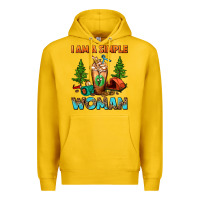 Lemon I Am A Simple Woman Camping Frappe Premium Hoodie - FaDigitalArtStudio