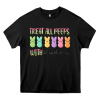 Black treat all peeps with kindness Heavy Core Tee - MaliasSmallBusiness