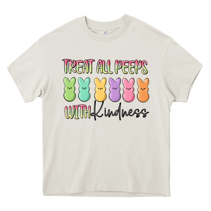 Treat All Peeps With Kindness Heavy Core Tee by MaliasSmallBusiness | Teevron