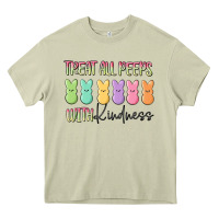 Mossy treat all peeps with kindness Heavy Core Tee - MaliasSmallBusiness