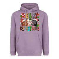 Lavender Merry christmas calfs Heavyweight Hoodie - FaDigitalArtStudio