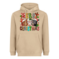 Mushroom Merry christmas calfs Heavyweight Hoodie - FaDigitalArtStudio