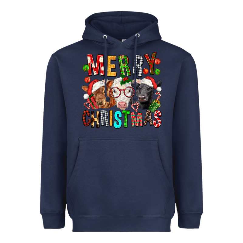 Merry Christmas Calfs Heavyweight Hoodie by FaDigitalArtStudio | Teevron