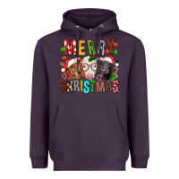 Plum Merry christmas calfs Heavyweight Hoodie - FaDigitalArtStudio