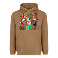 Toasted Coconut Merry christmas calfs Heavyweight Hoodie - FaDigitalArtStudio