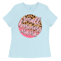 Baby Blue small business mama Ladies Tee - MaliasSmallBusiness