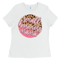 White small business mama Ladies Tee - MaliasSmallBusiness