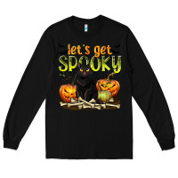 Black Let's Get Spooky Long Sleeve Tee - texasbilliewilder