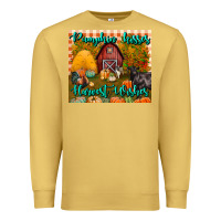 Antique Gold pumpkin kisses harvest wishes tumbler Premium Sweatshirt - BundleAndBundleShop