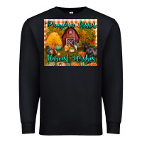 Black pumpkin kisses harvest wishes tumbler Premium Sweatshirt - BundleAndBundleShop
