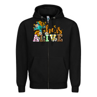 Black Easter Day He is alive with cross Zipper Hoodie - OliviaCreatesArt