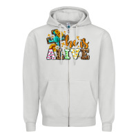 Dove Grey Easter Day He is alive with cross Zipper Hoodie - OliviaCreatesArt