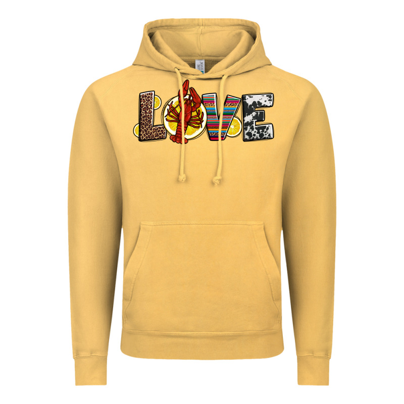 Love Crawfish Western Mardi Gras Vintage Hoodie by Jasminsmagicworld | Teevron