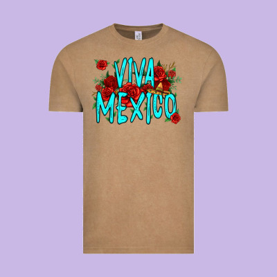 Viva Mexico Long Live Mexico Vintage Tee Designed By Jasminsmagicworld