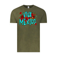 Vintage Olive viva mexico long live mexico Vintage Tee - Jasminsmagicworld