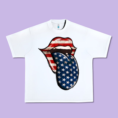 American Toungue For 4th Of July Urban Heavy Tee Designed By Bettercallsaul