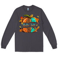 Smoke pumpkin hello fall Long Sleeve Tee - NancyCooperArtShop