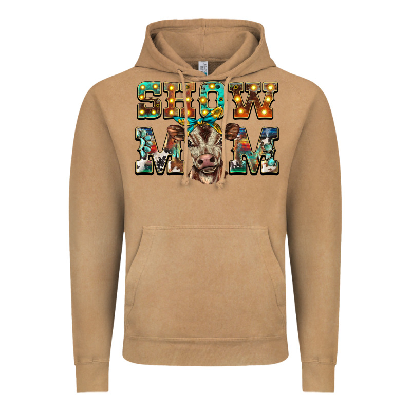 Show Mom Brown Calf Vintage Hoodie by BarkalooDesign | Teevron
