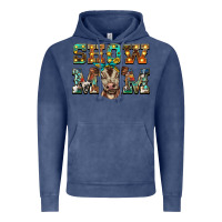 Vintage Denim show mom brown calf Vintage Hoodie - BarkalooDesign