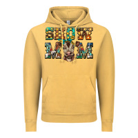 Vintage Mustard show mom brown calf Vintage Hoodie - BarkalooDesign