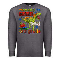 Charcoal Heather ready to crush 3rd grade Premium Sweatshirt - BundleAndBundleShop