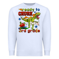 White ready to crush 3rd grade Premium Sweatshirt - BundleAndBundleShop
