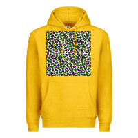 Lemon mardi gras leopard  seamless pattern Premium Hoodie - FaDigitalArtStudio
