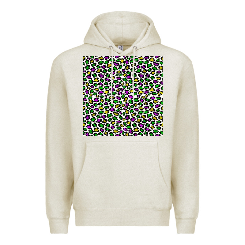 Mardi Gras Leopard  Seamless Pattern Premium Hoodie by FaDigitalArtStudio | Teevron