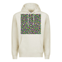 Oatmeal Heather mardi gras leopard  seamless pattern Premium Hoodie - FaDigitalArtStudio