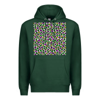 Sports Green mardi gras leopard  seamless pattern Premium Hoodie - FaDigitalArtStudio