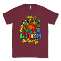 Burgundy accept understand love autism awareness Classic Tee - Artiststas