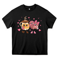 Black valentines  day conchas and cafecito Heavy Core Tee - MaliasSmallBusiness