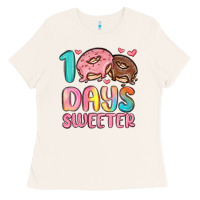 Bone 100 days sweeter Ladies Tee - MaliasSmallBusiness