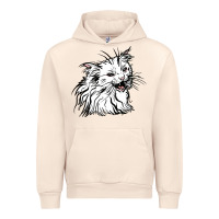 Sandshell Drawing Cat Urban Hoodie - RacoonDesign