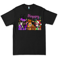 Black happy hallothanksmas cows  nancy Premium Tee - NancyCooperArtShop