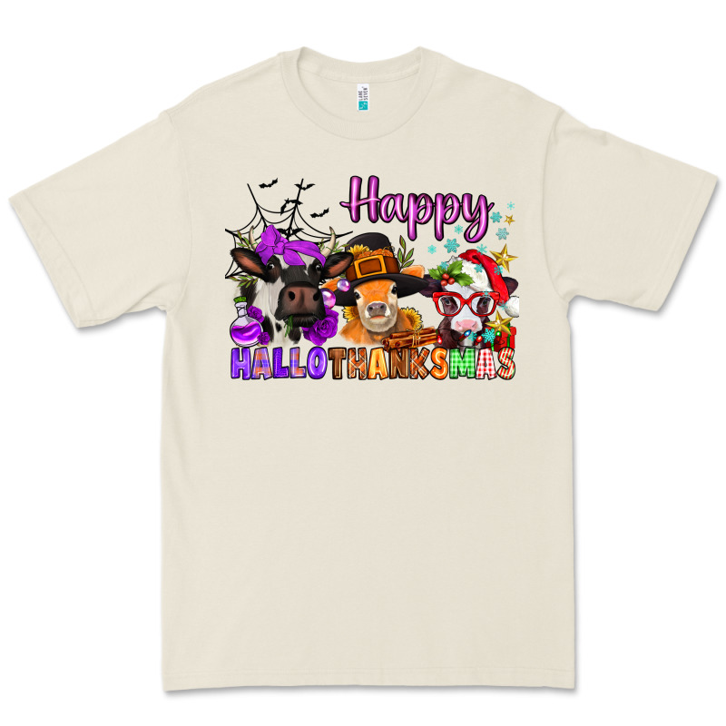 Happy Hallothanksmas Cows  Nancy Premium Tee by NancyCooperArtShop | Teevron