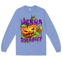 Colony Blue Wanna Smash? Long Sleeve Tee - texasbilliewilder