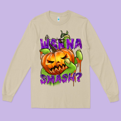 Wanna Smash? Long Sleeve Tee Designed By Texasbilliewilder