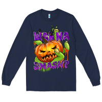 Navy Wanna Smash? Long Sleeve Tee - texasbilliewilder
