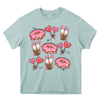 Arona valentines day doodles Heavy Core Tee - MaliasSmallBusiness