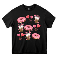 Black valentines day doodles Heavy Core Tee - MaliasSmallBusiness