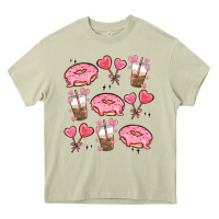 Mossy valentines day doodles Heavy Core Tee - MaliasSmallBusiness