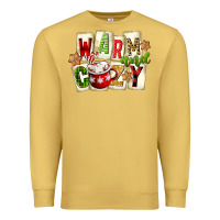 Antique Gold warm and cozy hot cocoa Premium Sweatshirt - FaDigitalArtStudio