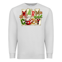 Dove Grey warm and cozy hot cocoa Premium Sweatshirt - FaDigitalArtStudio