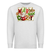 Oatmeal Heather warm and cozy hot cocoa Premium Sweatshirt - FaDigitalArtStudio