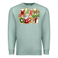 Seafoam warm and cozy hot cocoa Premium Sweatshirt - FaDigitalArtStudio